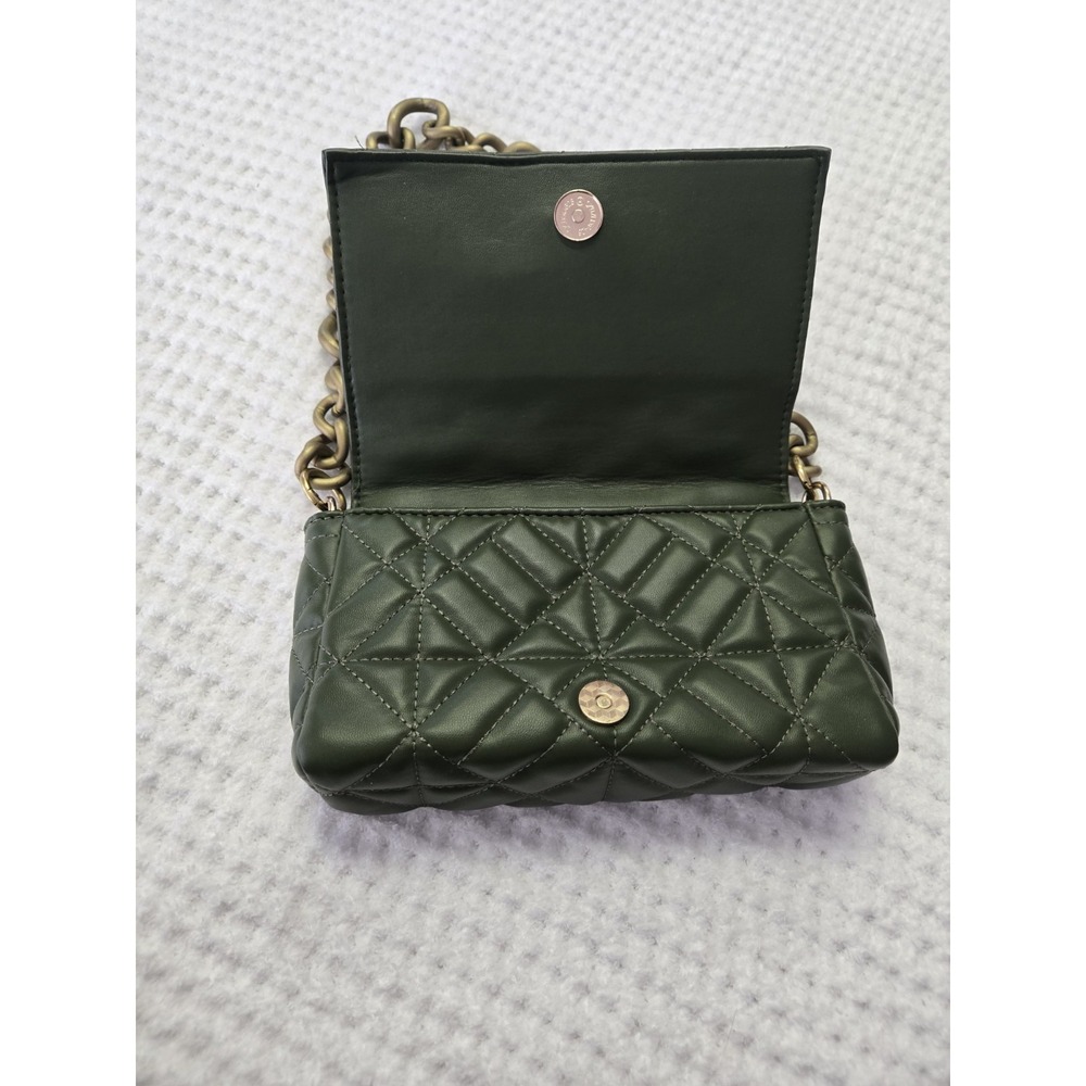 Faux green quilted purse chain strap small - Picture 3 of 11